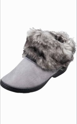 isotoner womens Recycled Microsuede Mallory Boot Slipper, With Memory Foam