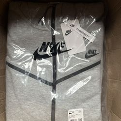 Nike Tech Grey Hoodie And Jogger Set Unisex