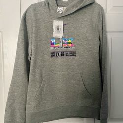 Super Bowl LX Nike Club Youth Hoodie- Gray. Size XL