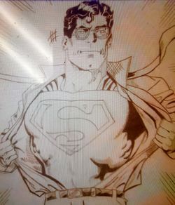 Superman 50th Anniversary, Hand Drawn