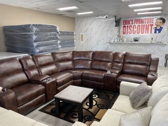 BROWN POWER RECLINER