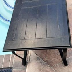 Beautiful 😍 50 x 28 x 19 coffee table woodtop cast iron outdoor pool furniture indoor woid Balcony