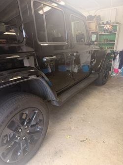 Jeeo Wrangler 4 Door 6.5 Inch Wide Side Steps Both Sides