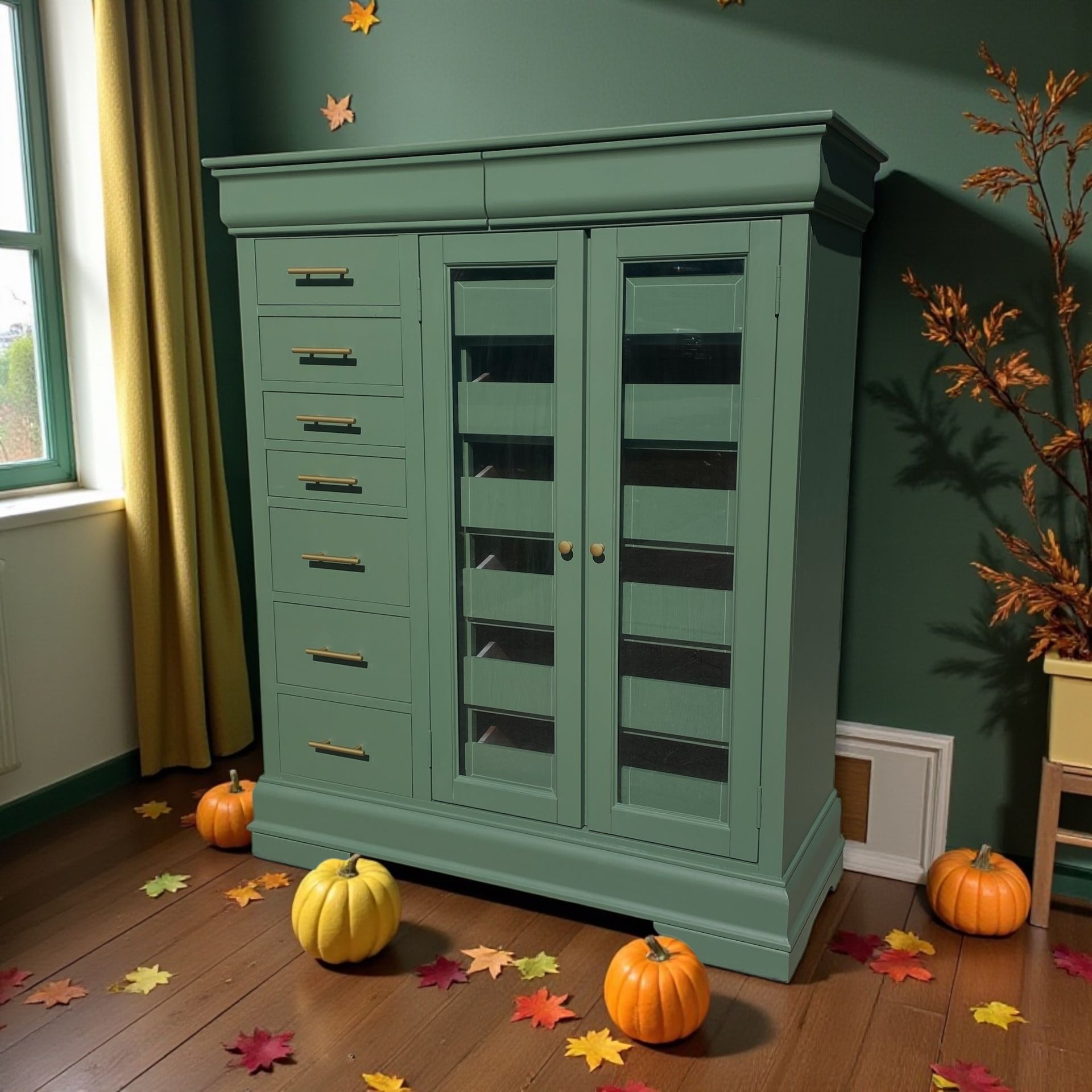 Huge Bedroom Dresser Chest Cabinet Solid Wood 50x20x60 14 Drawers New