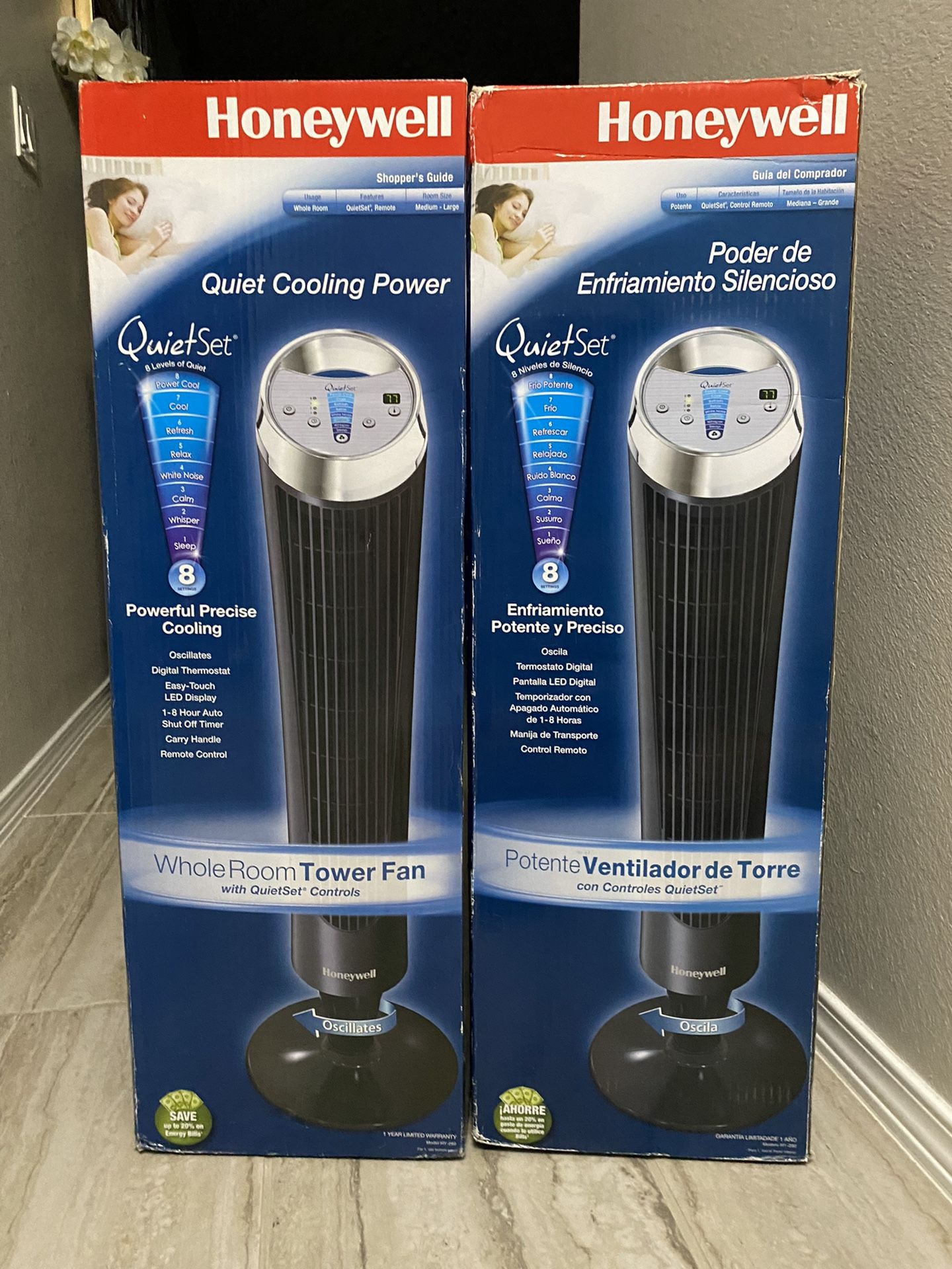 Honeywell Quietset Whole Room Tower Fan