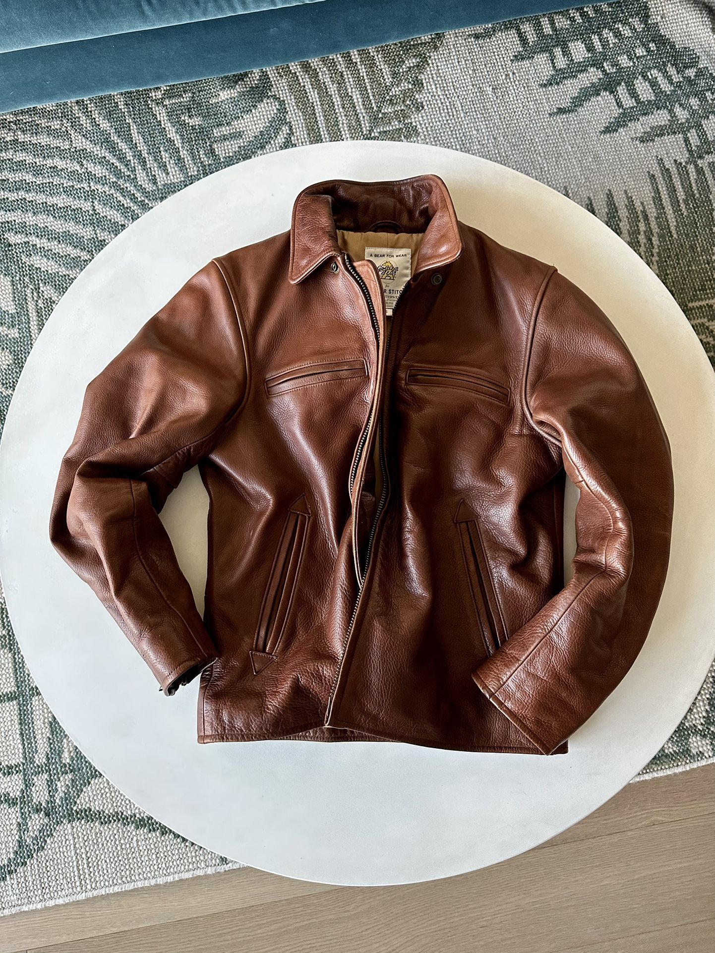 Taylor Stitch Golden Bear Leather Moto Jacket
