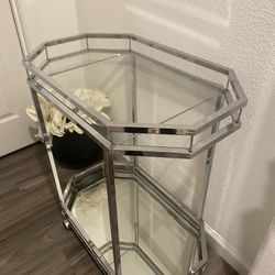 Glass/mirror Bar Cart
