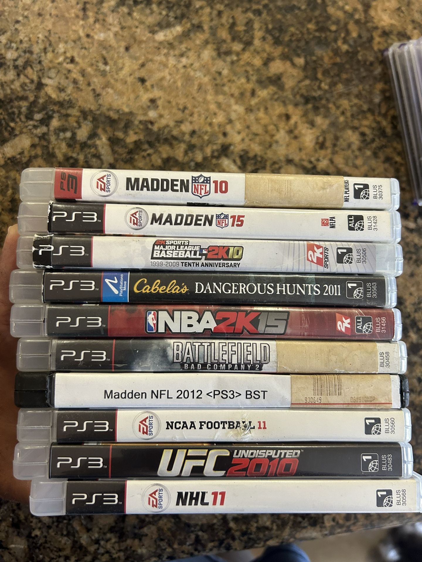 PS3 Video Games Lot Of 10 In Great Condition