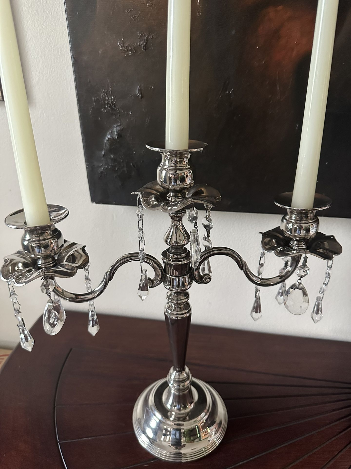 Beautiful Silver Plated Candle Holder