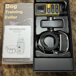 Dog Training Collar with Remote 4 Training Modes Beep, Vibration, Shock, Light 100 Levels, Fast 150ms Response, IPX7 Waterproof Long Range, LED Safety