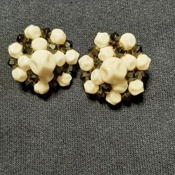 Vintage Clip-On Earrings Unique Design-Germany