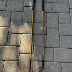 Antique Hickory Shaft Golf Clubs