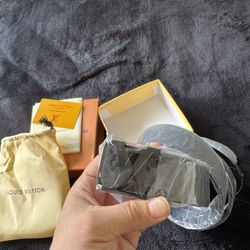 Louis Vuitton Black Grid Belt