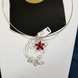 Handmade Wire Art Swarovski Elements Pendant