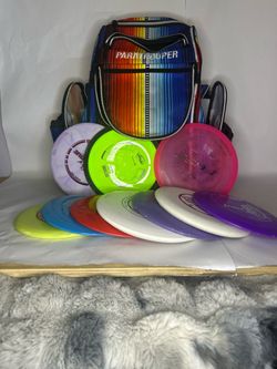 Paratrooper Disc Golf Bag with Discs & Pickle ball set