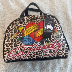 Ed Hardy leopard  satchel bag #leopardprint #Y2K aesthetic