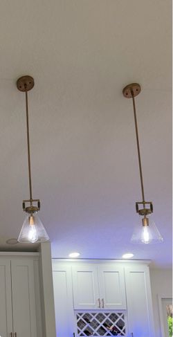 Glass ceiling pendant - 3 total