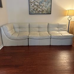 White Leather Couch