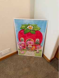 Strawberry shortcake poster with frame