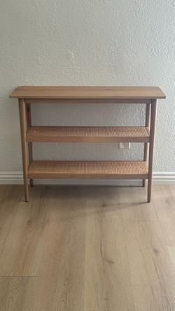 Wood & Cane Console Table Natural - Hearth & Hand with Magnolia