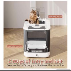 13.5 in Fully Enclosed Cat Litter Box with Lid