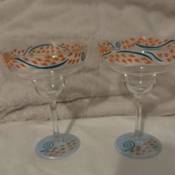 Two Lolita Acrylic Margarita Glasses