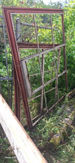 4 industrial metal windows frames,FREE