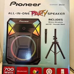 Pioneer 700W Bluetooth Party Speaker – PSX615 PA System w/ Deep Bass, Mic Inputs, DJ / Karaoke Ready