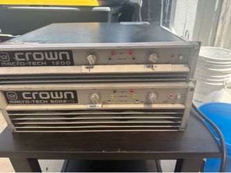 2 amplificadores  micro tech 1200 y 5000 ocupan arreglo ojo