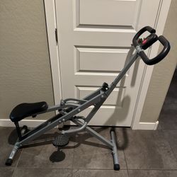 Sunny Health and Fitness Row-n-Ride Squat Resistance, Bike Machine