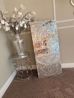Mirror vase,table and frame