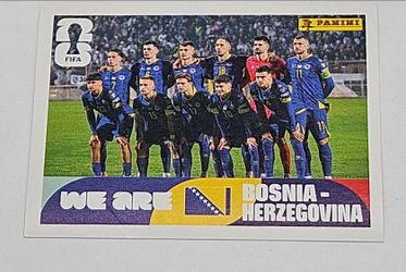 BIH 13 BOZNIA WHITE FIFA WORLD CUP 2026 STICKERS FIGURITAS BARAJITA