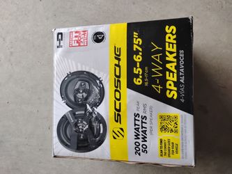 Scosche 4 way speakers