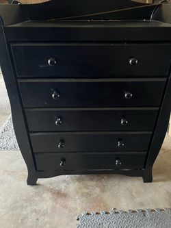 Black dresser
