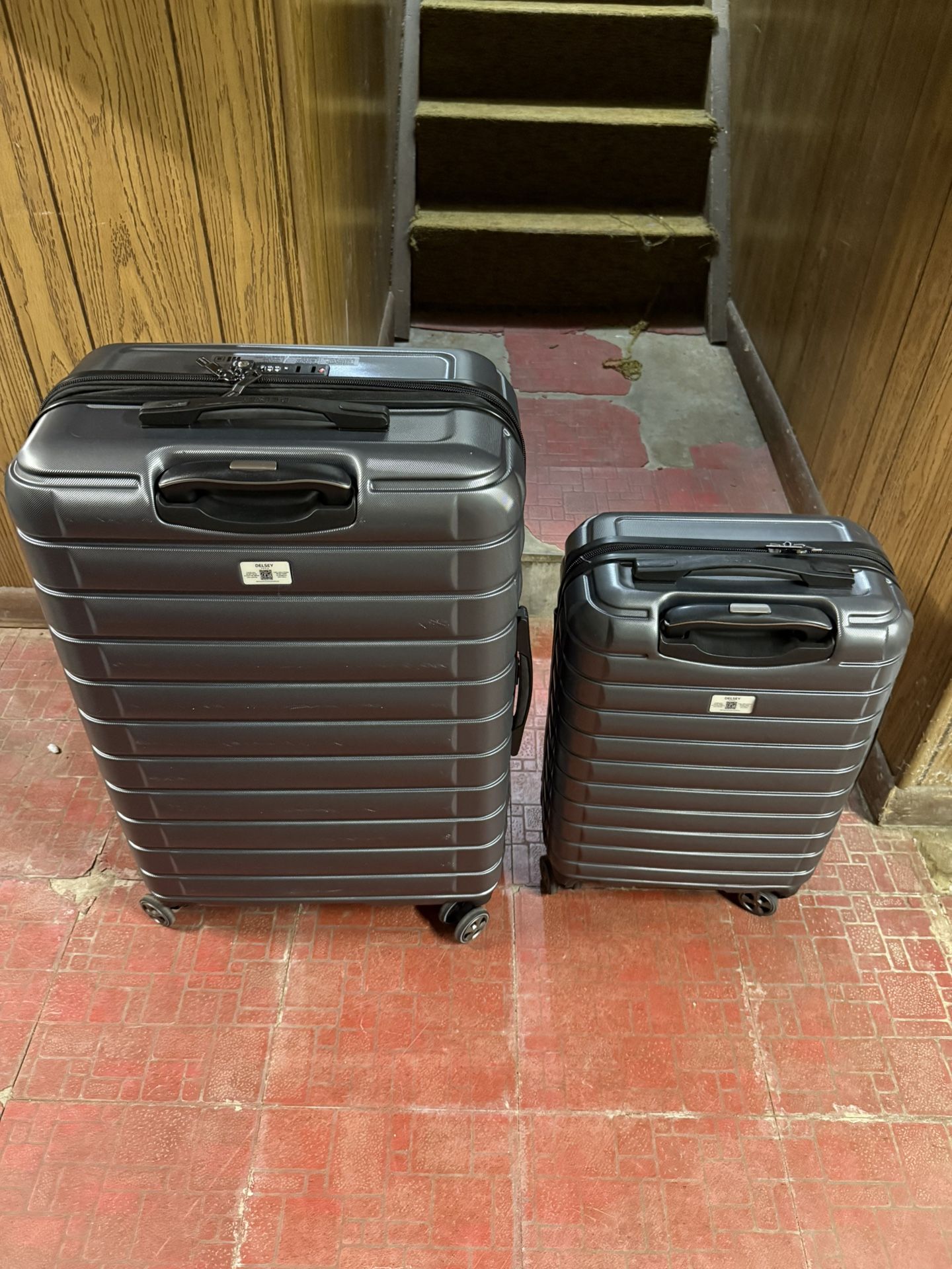 DELSEY PARIS Cruise 3.0 Hardside Expandable Luggage, GREY, 2 Piece Set
