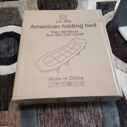 American folding bed.