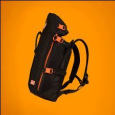 Little Chonk – The Maxine One, Medium – Dog backpack/carrier (black/orange)