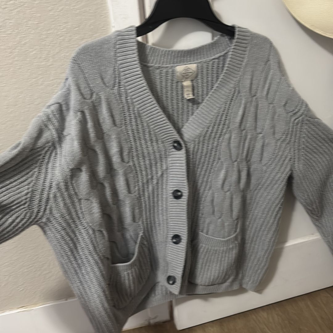 Grey cardigan Size large