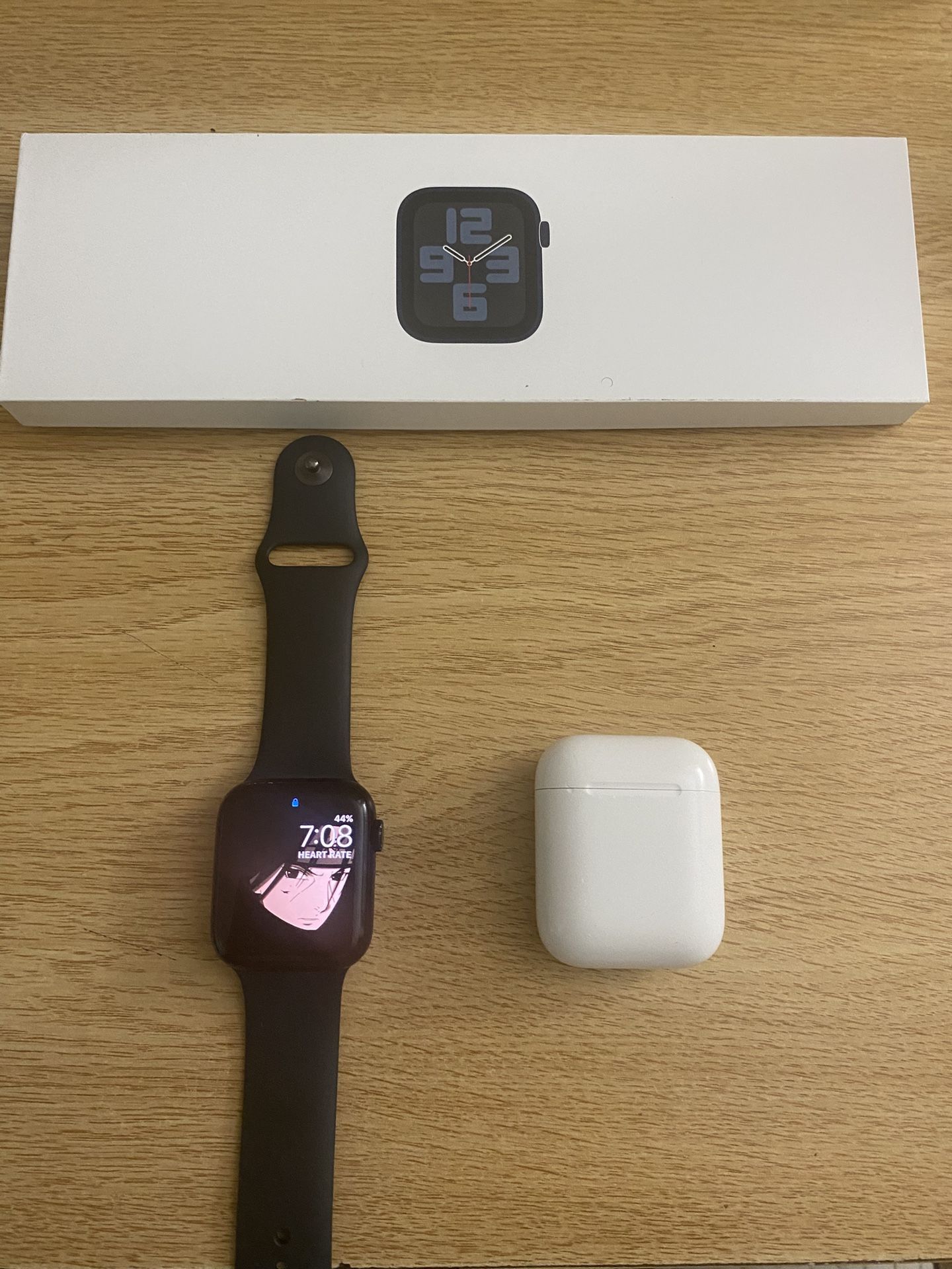 Apple Watch SE2 Midnight Blue + AirPods First Gen