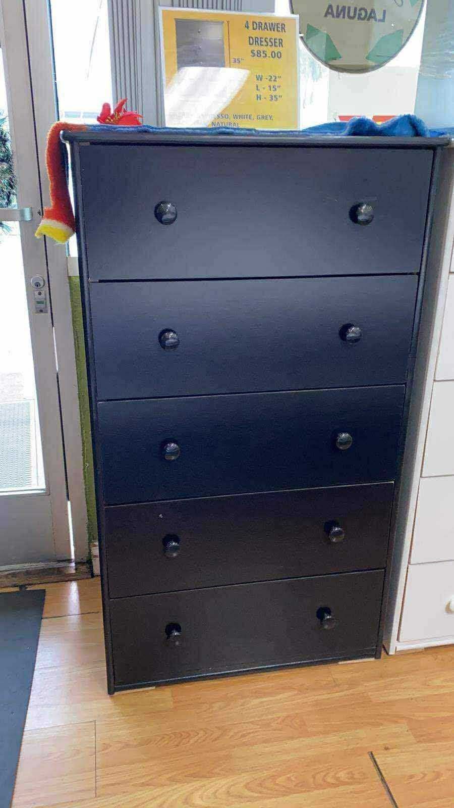 Cajonera Jumbo Negro 5-cajones