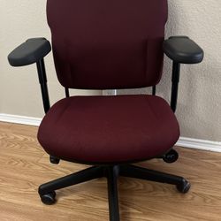 Burgundy Rolling Office Chair!