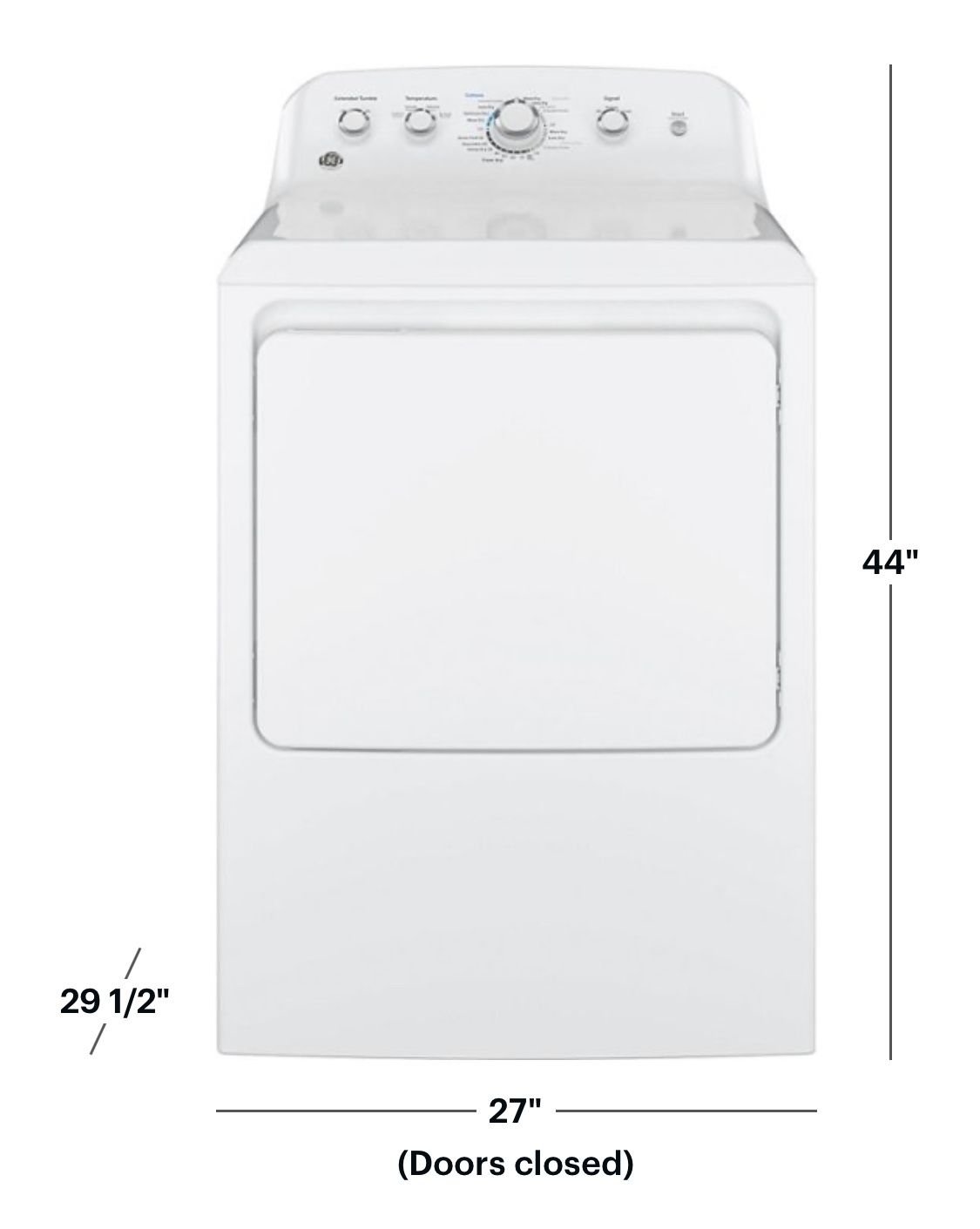 🔥 NEW GE - 7.2 Cu. Ft. Gas Dryer - White GTD42GASJWW