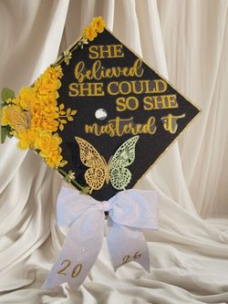 Graduation cap topper