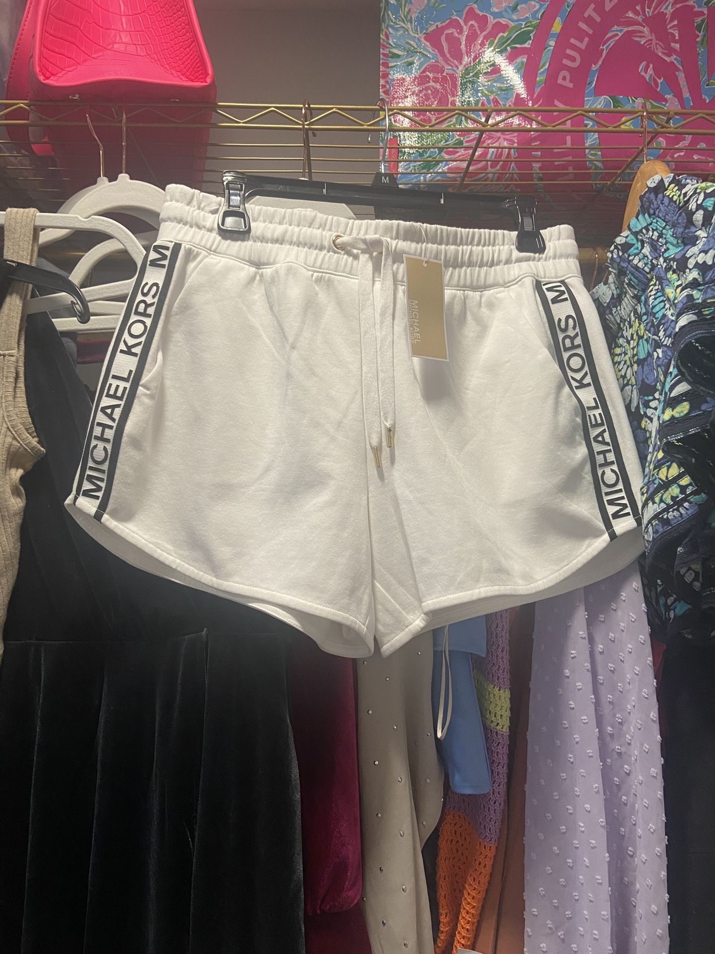 New With Tag Michael Kors Tape Track Shorts M