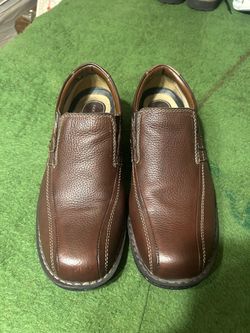 Dockers Caper Men’s 9M Brown Leather Slip-On Shoes – 90-8268