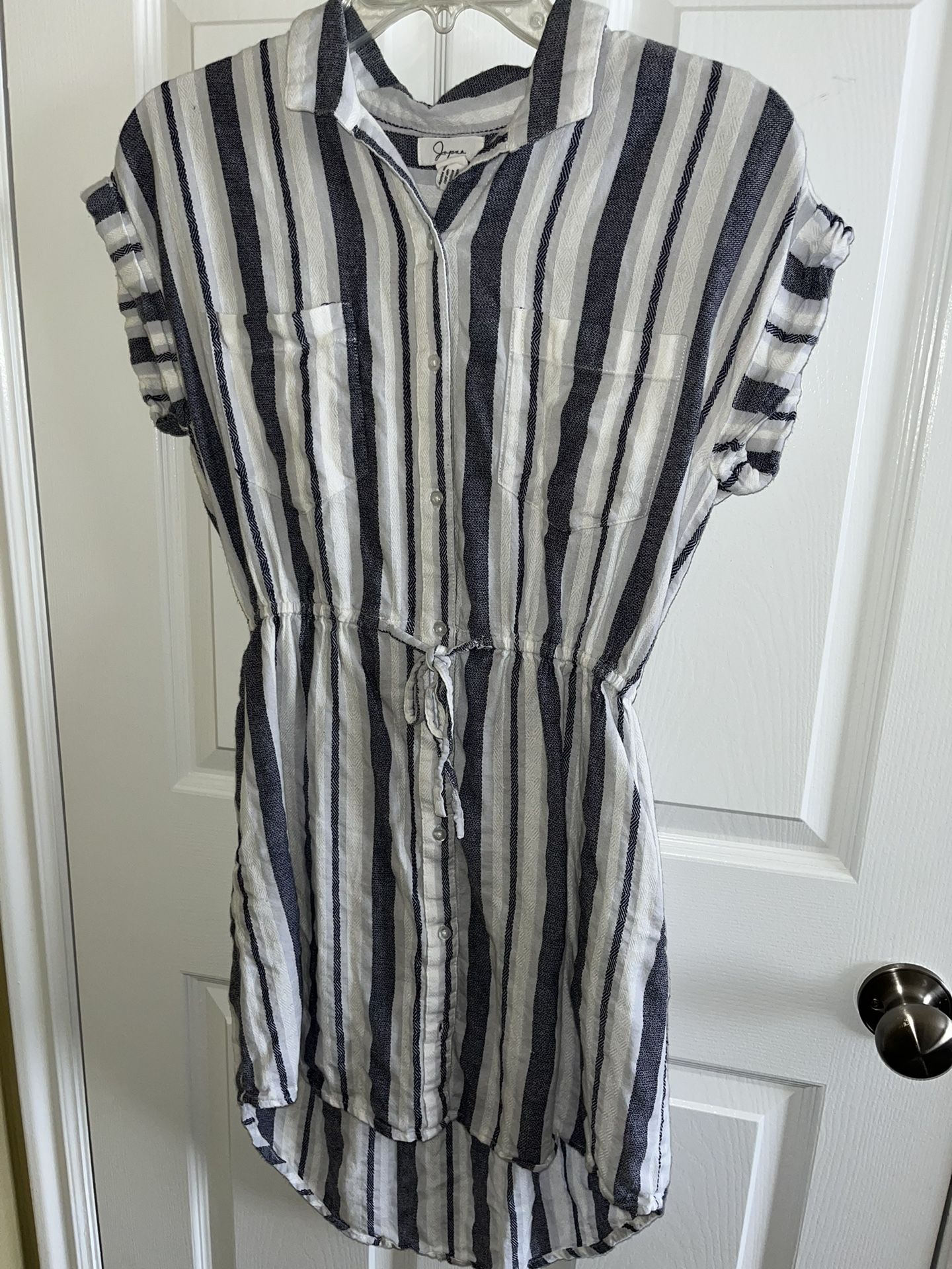 Blue And White Stripe Dress 