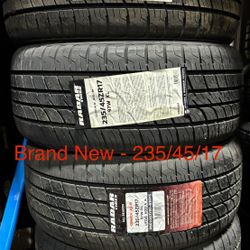 (4) - 235/45/17 Radar Dimax AS-8 Tires
