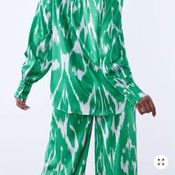 NovaLux Nina Satin Green Set