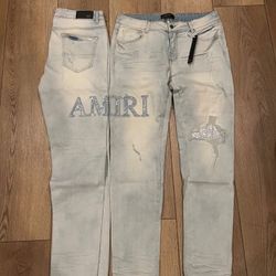 Amiri slim fit blue jeans