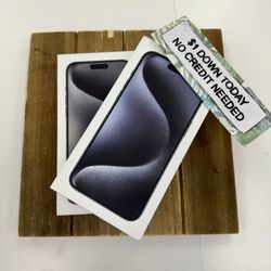 Apple iPhone 15 Pro Max 5G Unlocked New -90 Day Warranty-$1 DOWN-NO Credit Needed